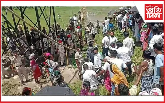 কাজিৰঙাত ভূমিৰ অধিকাৰ বিচৰা থলুৱাৰ ওপৰত আৰক্ষীৰ বৰ্বৰ লাঠিচালনা...